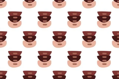 Abstract boho seamless pattern background illustration Illustrazione stock