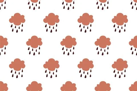 Abstract boho seamless pattern background illustration Stock Illustration