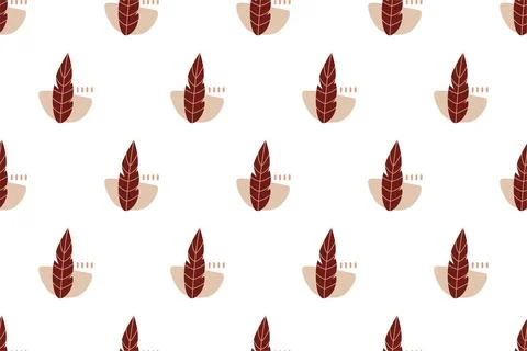 Abstract boho seamless pattern background illustration Illustrazione stock