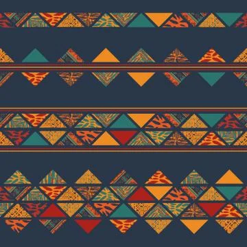 Abstract boho tribal patterns Stock Illustration