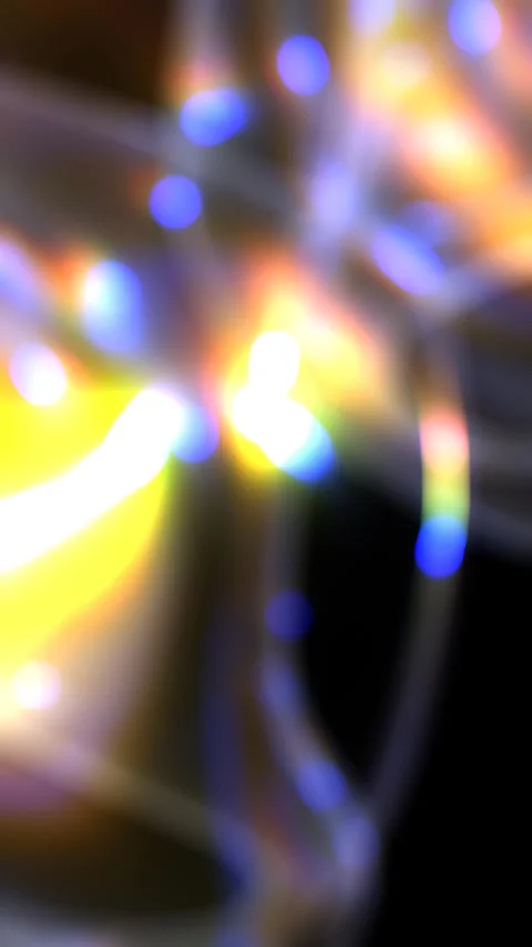 Abstract Bokeh Background Animation With Blurred Lights And Streaks Of Color Stock Footage 296923467