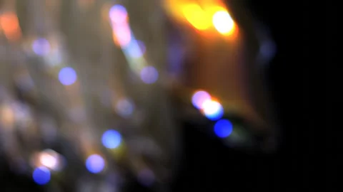 Abstract Bokeh Background Animation With Blurred Lights And Streaks Of Color Stock Footage 296972626