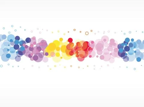 Abstract bokeh background with circles Stock Illustration