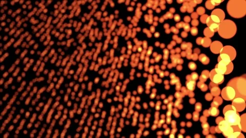 Abstract bokeh background dancing particles golden focus pull Stock-Footage 70748957