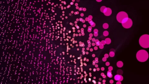 Abstract bokeh background dancing particles pink Video stock 70767387