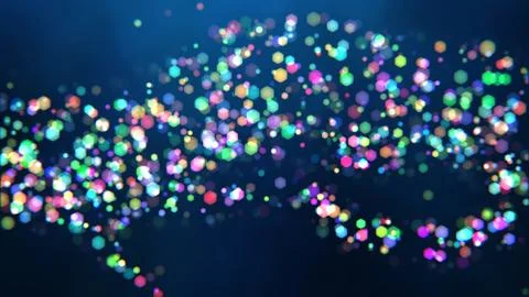 Abstract bokeh background with distortion effects. Stock Photos