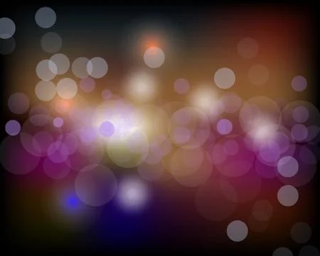 Abstract bokeh background. Festive defocused lights.Vector illustration Stock Illustration