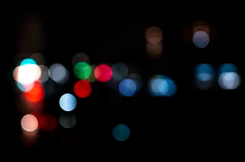 Abstract bokeh background in the form of multi -colored circles Stock Photos