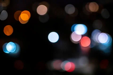 Abstract bokeh background in the form of multi -colored circles Stock Photos