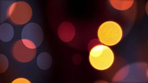 Abstract Bokeh Background golden bubbles, summer lights Stock Footage 71180071