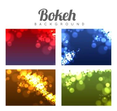 Abstract bokeh background Stock Illustration
