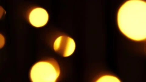 Abstract bokeh background in motion. shining, blurred golden particles, lights Stock-Footage 140055951