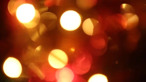 Abstract bokeh background, slightly blurry colored lights, festive city street Vídeo Stock 151617441