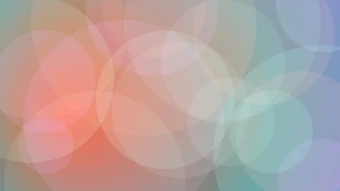 Abstract Bokeh Background with Soft Pastel Overlapping Circles for Modern M.. Иллюстрация