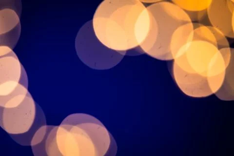 Abstract Bokeh Background with Warm Light Circles Foto stock