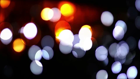 Abstract Bokeh Background yellow and white lights Stock Footage 71199367