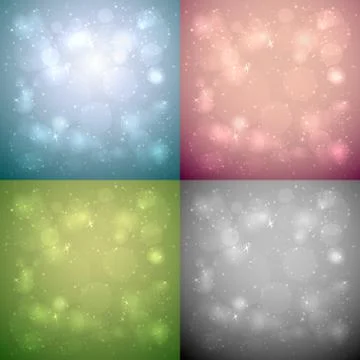 Abstract bokeh backgrounds with copy space Stock Illustration
