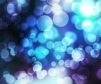 Abstract bokeh blue backdrop Stock Illustration