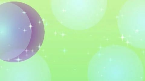Abstract Bokeh Bubbles &amp; Sparkles Background - Soft Green and Purple Gradient Stock Footage 331915634