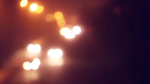 Abstract Bokeh car light background. Night street lights Stock Footage 112235058