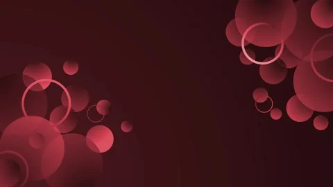 Abstract bokeh circles background with ring accents and open copy space ani.. Stock Footage 336872880