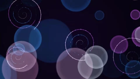 Abstract Bokeh Circles on Dark Background. Stock Footage 328998706