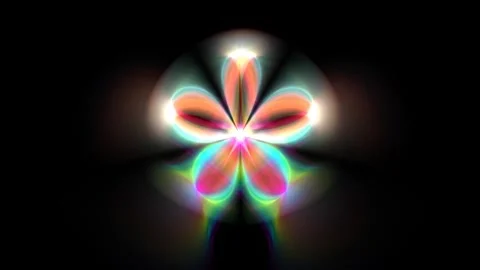 Abstract Bokeh Colorful Lights Rays Flowers Looping 스톡 동영상 274160964
