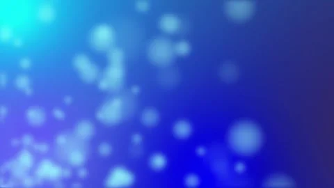 Abstract bokeh effect with blue gradient and floating light orbs Stock Footage 340538104