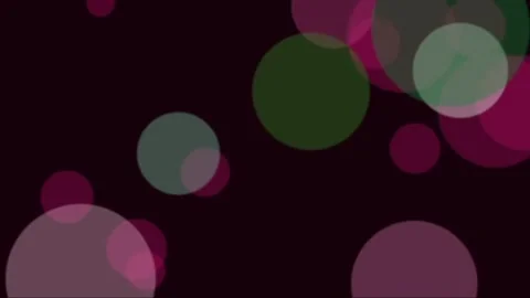 Abstract bokeh effect with colorful floating circles Stock Footage 340768424