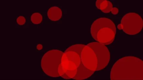 Abstract bokeh effect with glowing red and purple circles gently floating Stock Footage 340767949