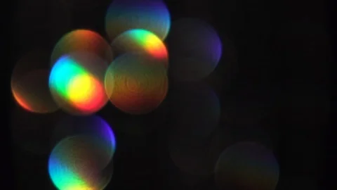 Abstract bokeh holiday background. Playing colored light in slow motion. Stock Footage 119886735