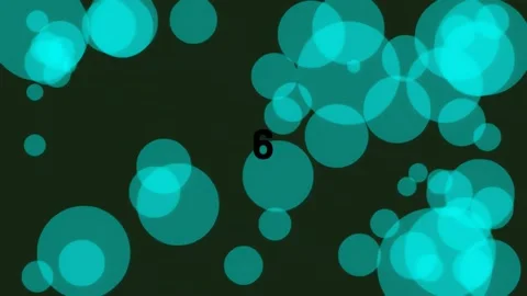 Abstract bokeh light background, flowing circle patterns on deep green screen Stock Footage 342093709