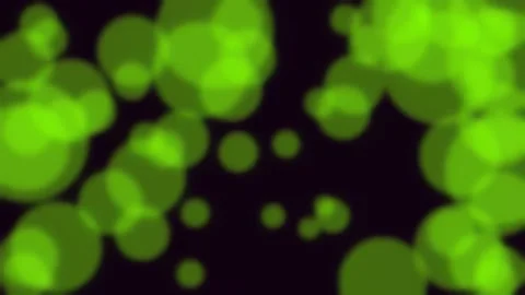 Abstract bokeh light background with glowing green and cyan circular patterns Stock Footage 337163576