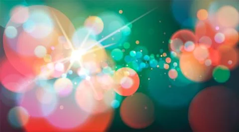 Abstract Bokeh Light Background, Vector Illustration Stock Illustration