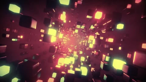 Abstract bokeh light background with vibrant pink and purple glow. Soft defocuse Vídeo Stock 334273498