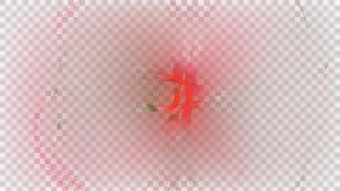 Abstract bokeh light background with vibrant red glow. Soft focus lens flare for Stock Illustration