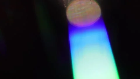 Abstract bokeh light beam background video in black Vídeo Stock 318363776