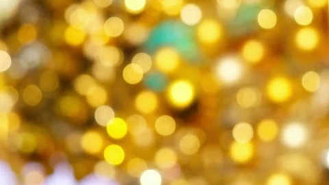 Abstract bokeh light gold background Stock Footage 82635173