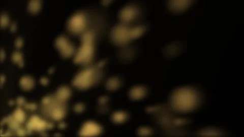 Abstract bokeh light particles floating with gold glitter Stock Footage 340538105