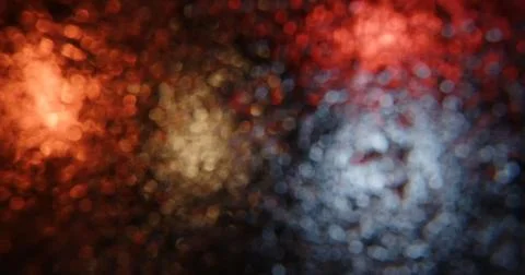 Abstract Bokeh Light Pattern with Warm Colors Illustration