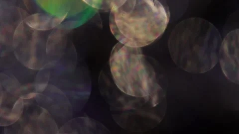 Abstract bokeh light reflections full screen HD video Video stock 318664117