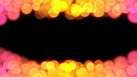 Abstract bokeh light sparkles pattern yellow and pink gradient color Stock Footage 92510393