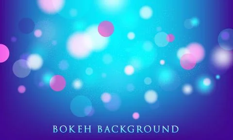 Abstract bokeh lights background Stock Illustration