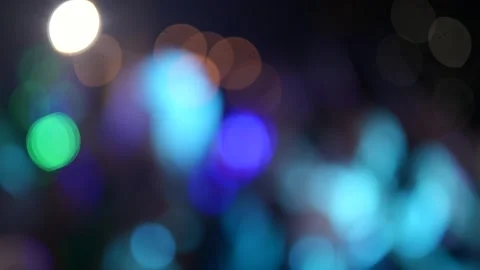 Abstract bokeh lights creating a vibrant and colorful background for festive occ Video stock 345442650