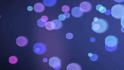 Abstract bokeh lights drift against a dark background Stock Footage 325772892