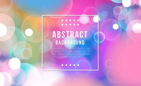 Abstract bokeh lights effect with pink blue background, bokeh texture, bokeh Stock Illustration