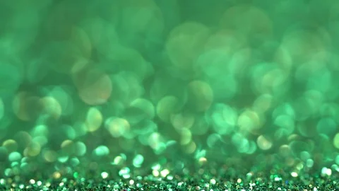 Abstract bokeh lights with green background Stock Footage 124952277