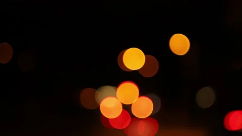 Abstract bokeh lights in the night Video stock 192762581