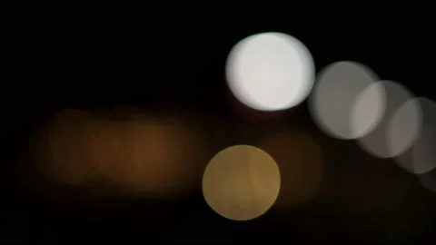 Abstract bokeh lights in the night Stock Footage 193355195