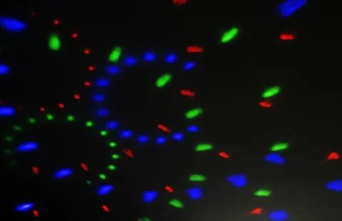 Abstract bokeh lights pattern background. New year celebration lights Stock Photos